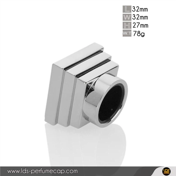 کلاه نقره ای فلزی طراحی شده برای عطر